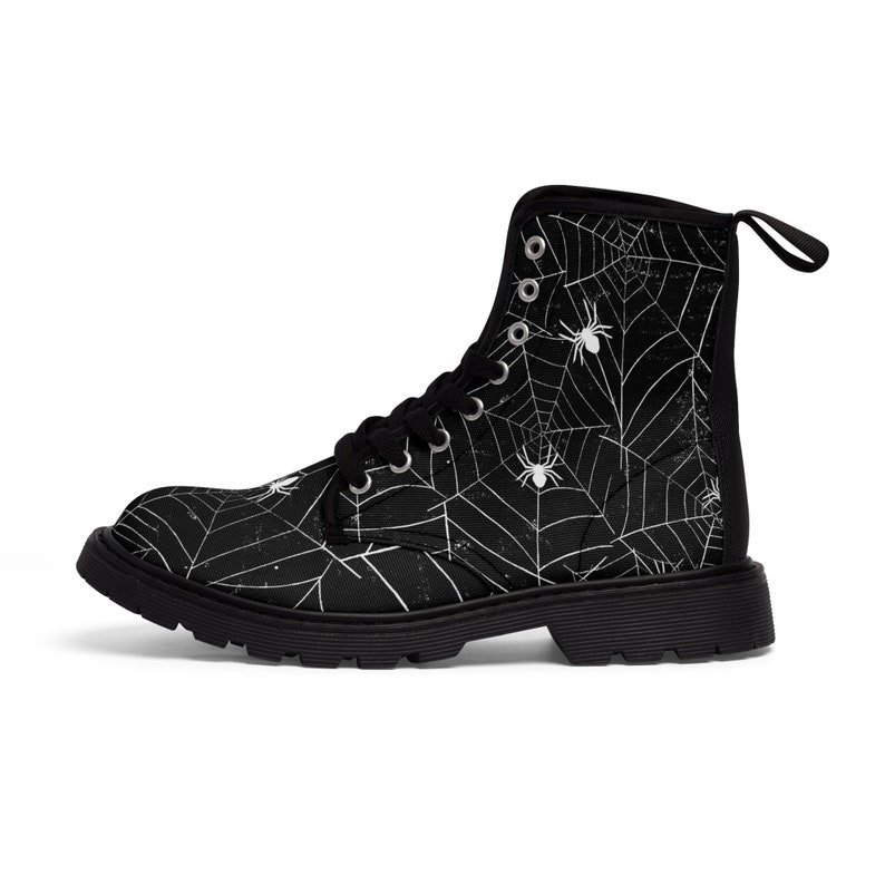 Women's Halloween Boots Spiderweb Canvas Boot Gift