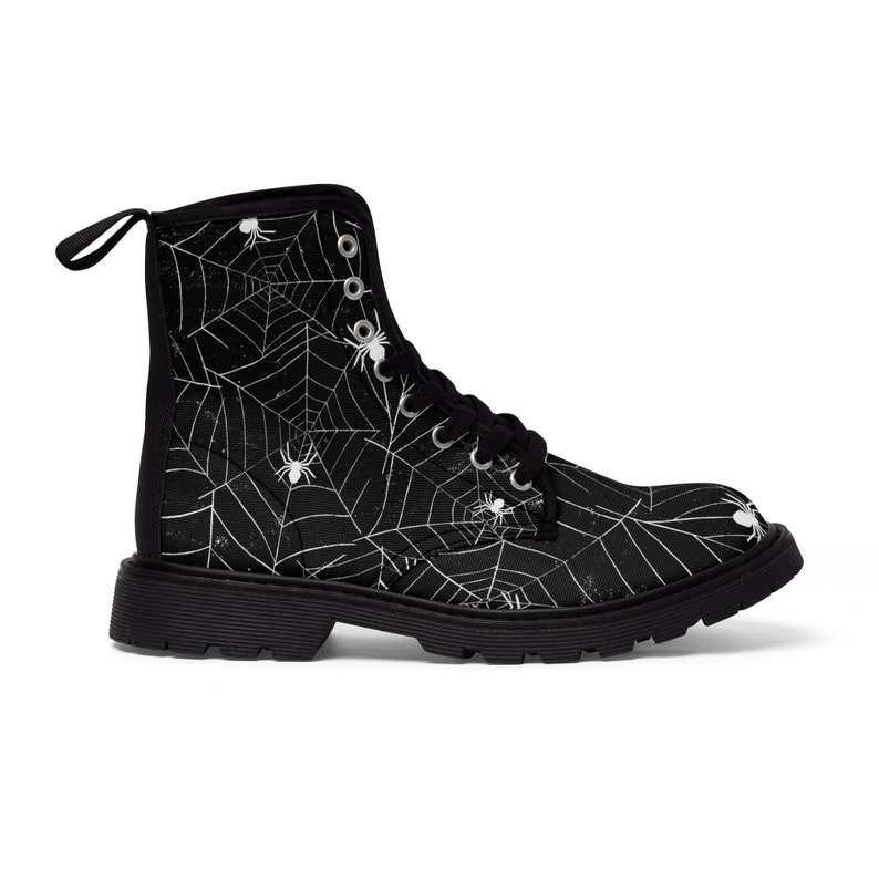 Women's Halloween Boots Spiderweb Canvas Boot Gift