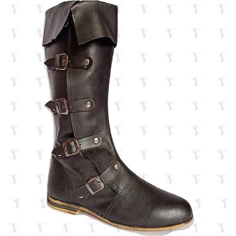 Men's Noirtide Medieval Leather Boots RENAISSANCE Viking Pirate