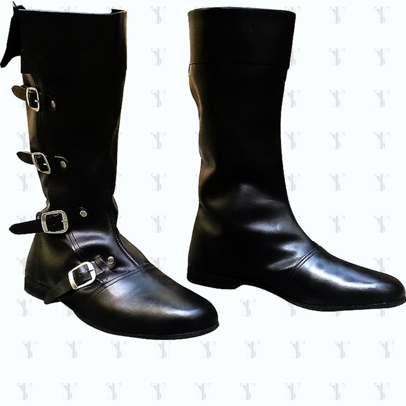 Men's Noirtide Medieval Leather Boots RENAISSANCE Viking Pirate