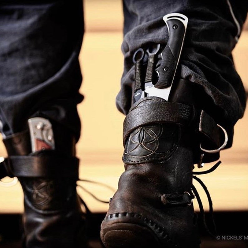 Men's Industrial Moccasins With Secret Pockets