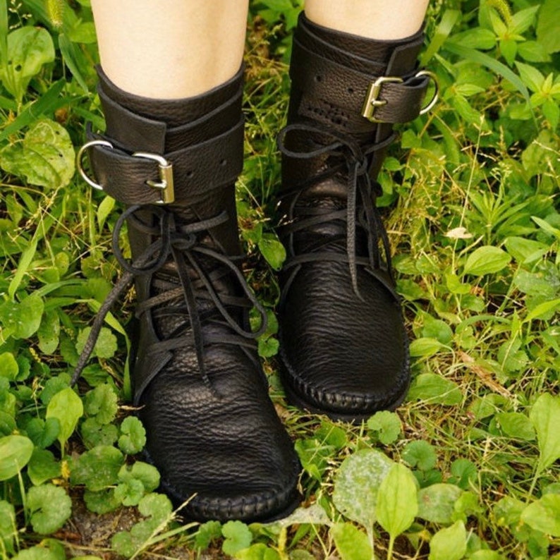 Men's Industrial Moccasins With Secret Pockets