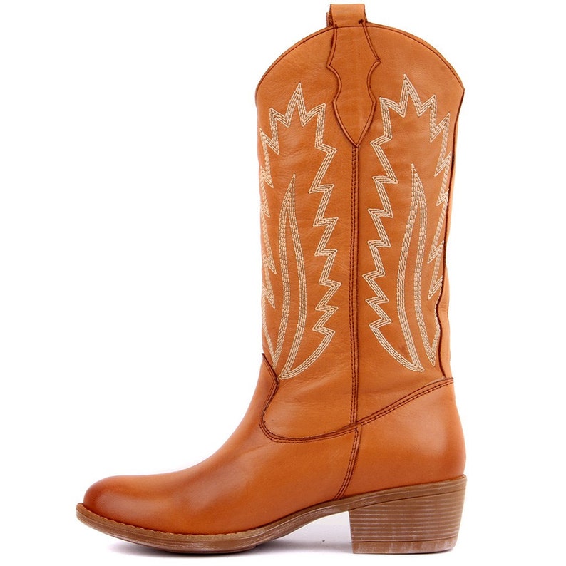 Women's Woman Genuine Leather Cowboy Western Boots/ Casual Boots