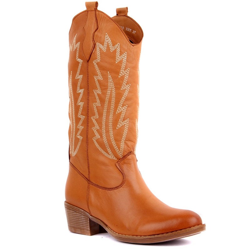 Women's Woman Genuine Leather Cowboy Western Boots/ Casual Boots