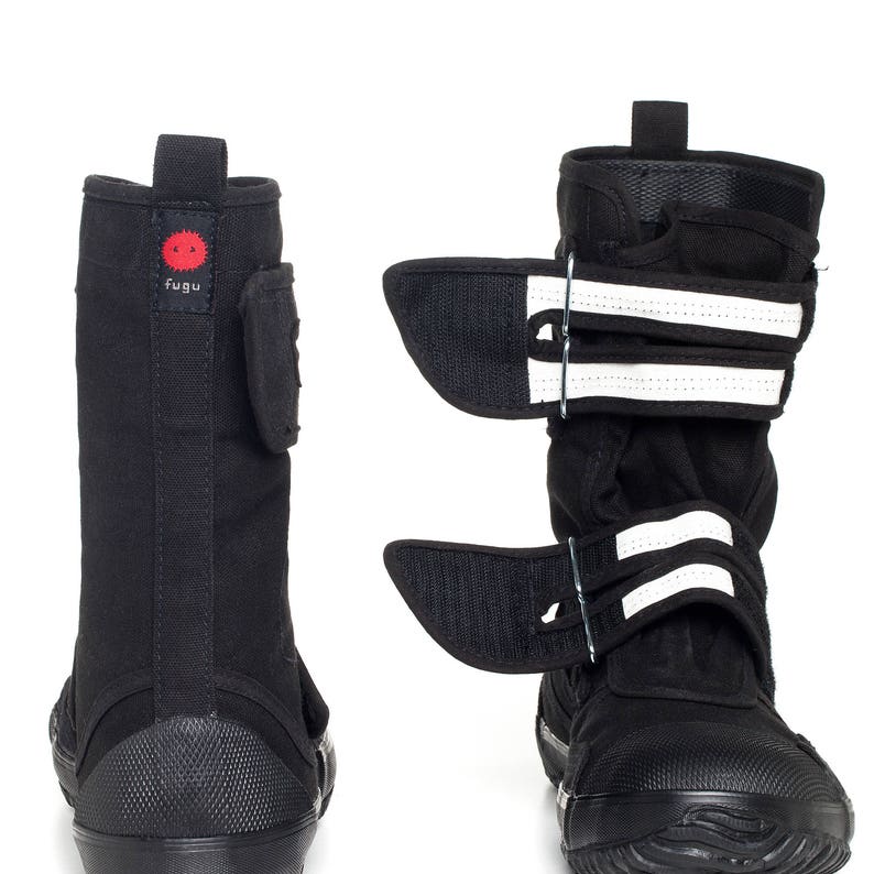 Women's Japanese Unisex Vegan Saftey Boots SA-ME Black FUGU