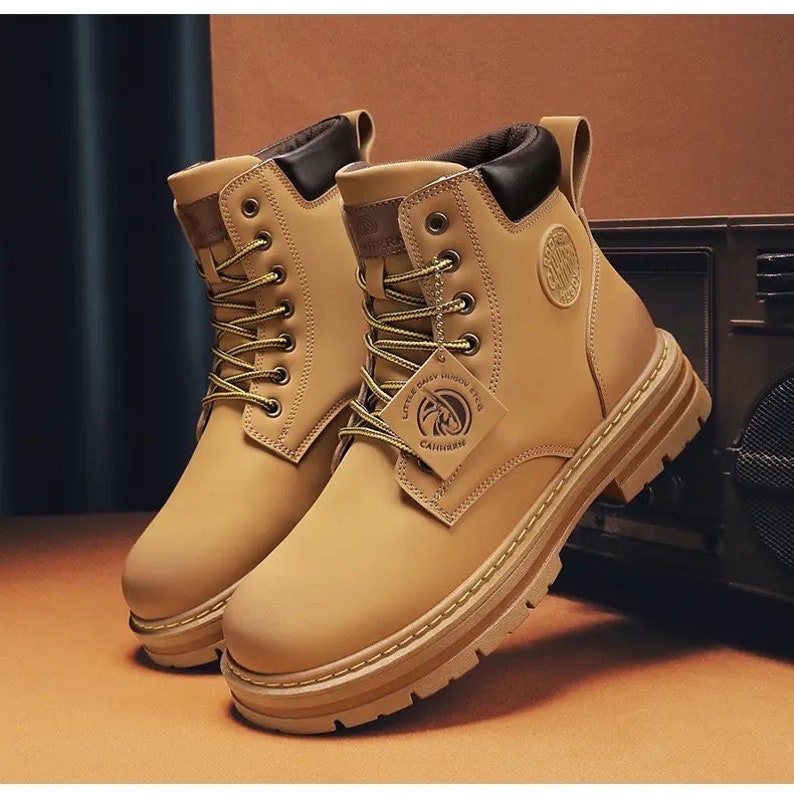 Men's High Top Boots / Timberland Style Shoes /fashion