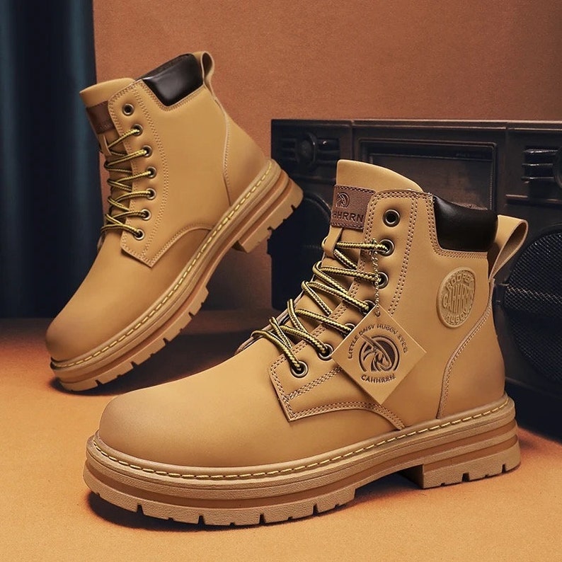 Men's High Top Boots / Timberland Style Shoes /fashion