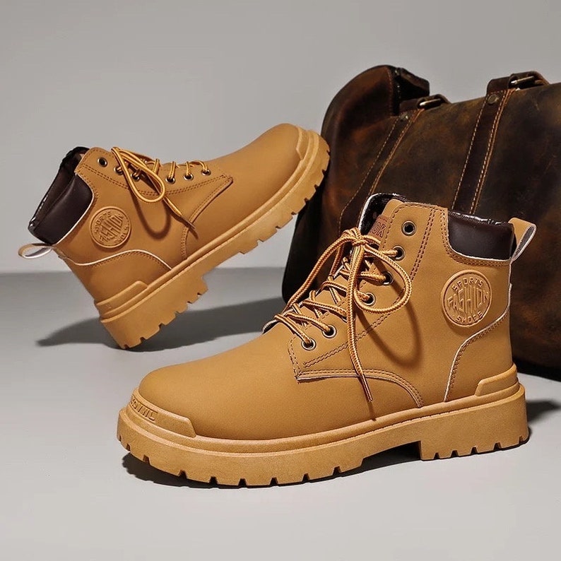 Men's High Top Boots / Timberland Style Shoes /fashion