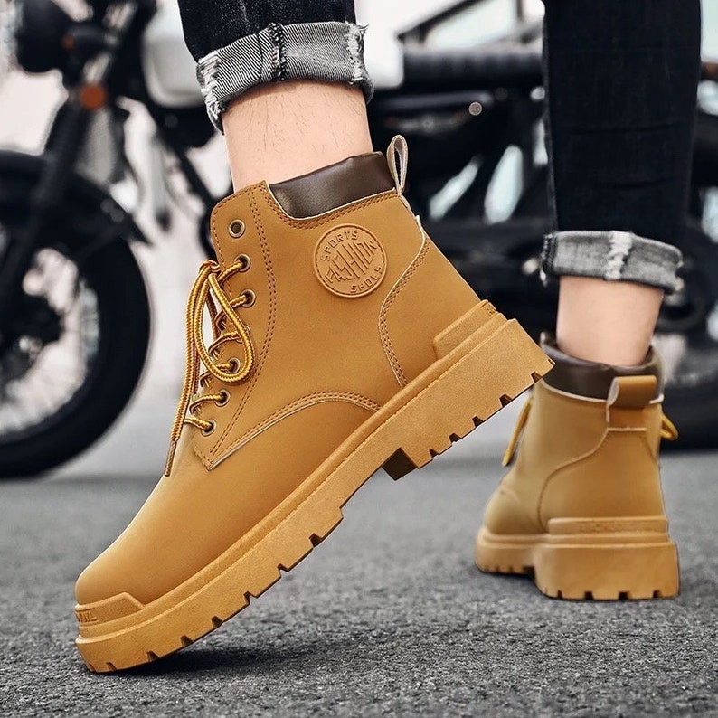 Men's High Top Boots / Timberland Style Shoes /fashion