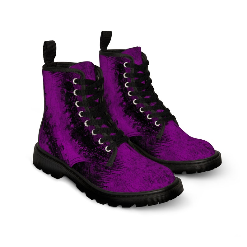 Men's Canvas Boots Pink Hardcore Street Apparel