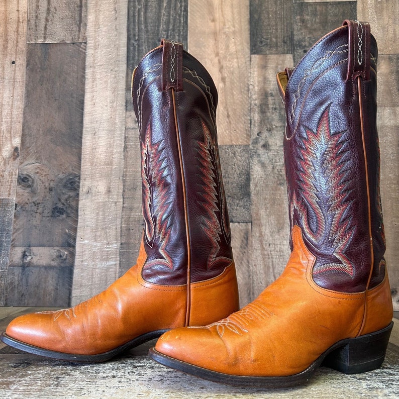 Men's Tony Lama Vtg Cowboy Boots 8.5 D