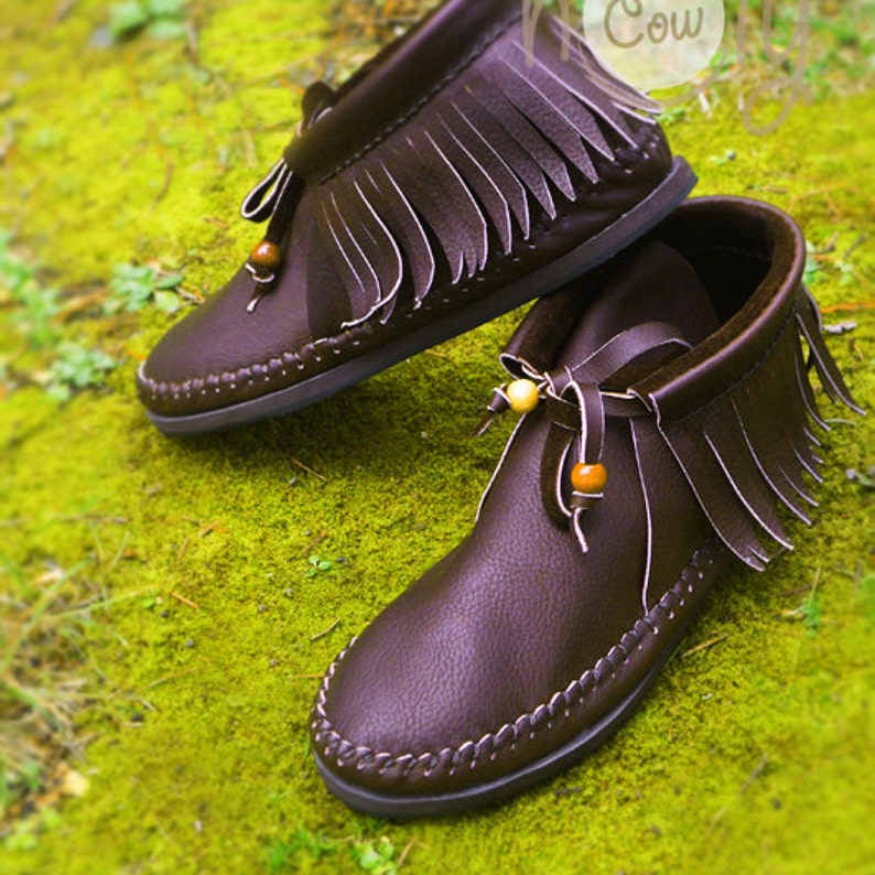 Women's Brown Leather Moccasins Moccasins Shoes