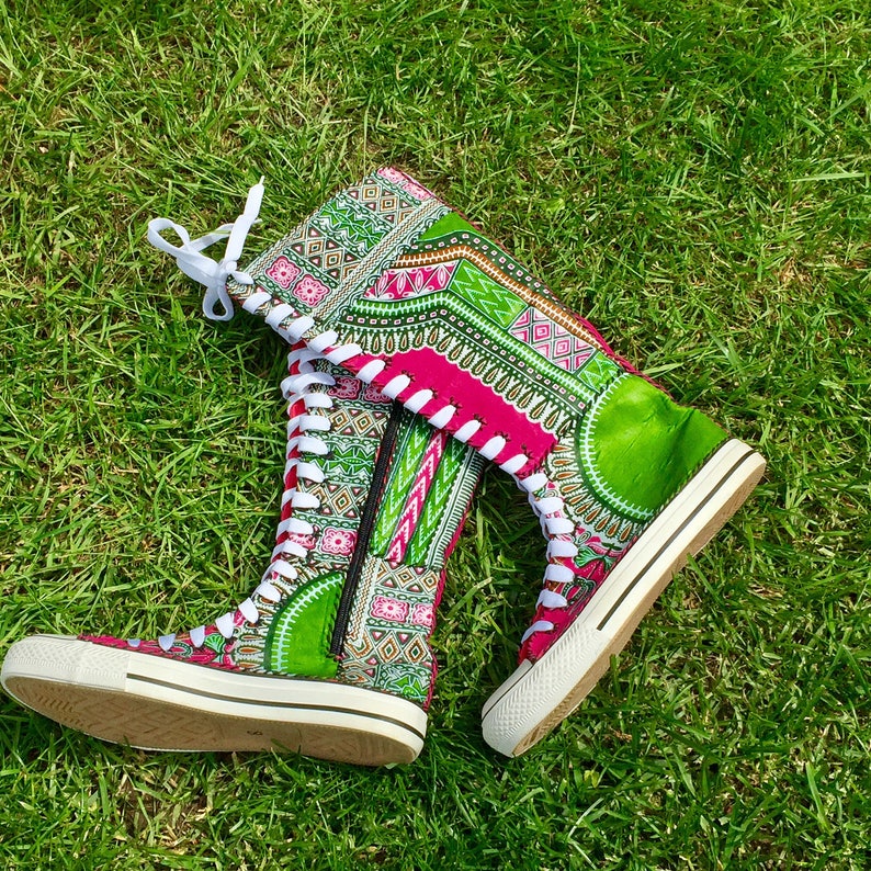 Women's Sneaker Boots Funky Boots Dashiki