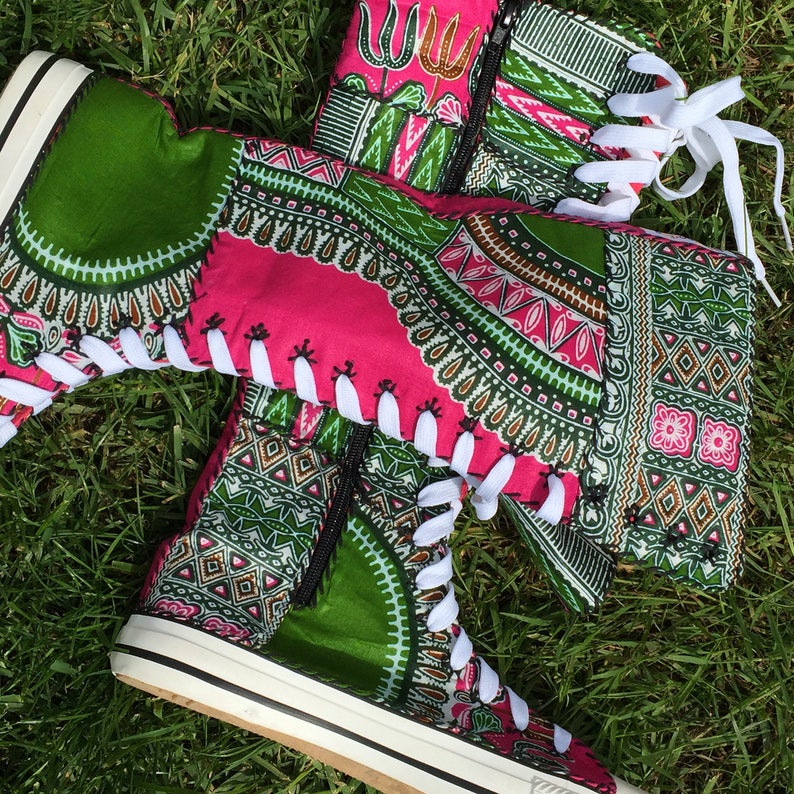 Women's Sneaker Boots Funky Boots Dashiki