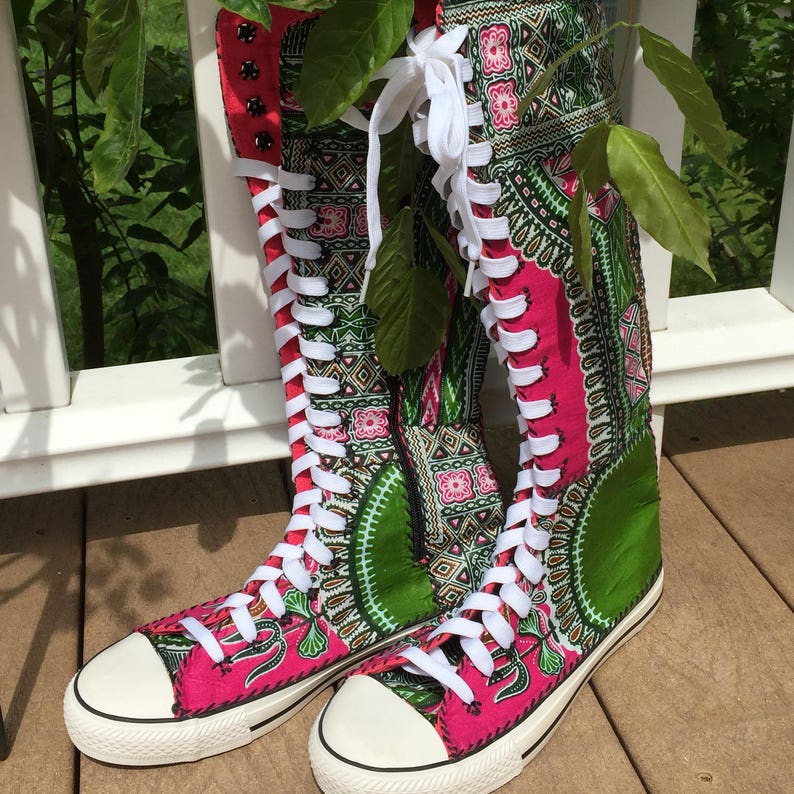 Women's Sneaker Boots Funky Boots Dashiki