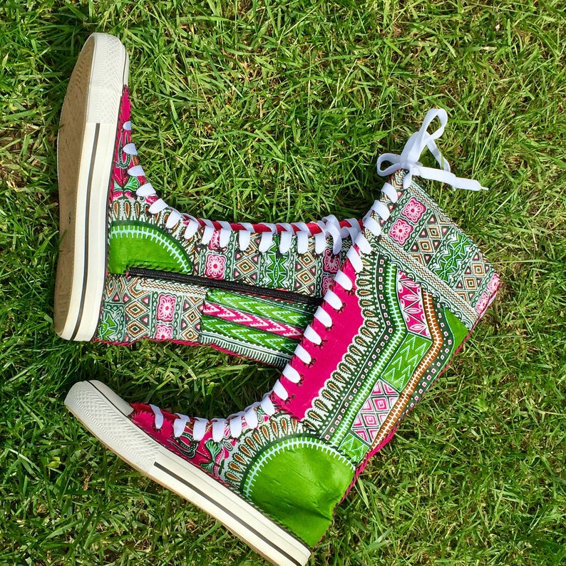 Women's Sneaker Boots Funky Boots Dashiki