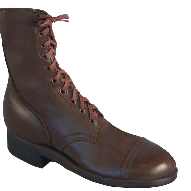 Men's USGI Vintage Corcoran Jump Boots Brown Leather's