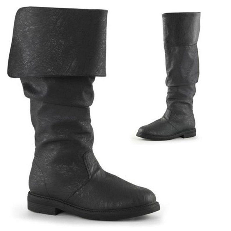 Men's Renaissance Leather Boots Viking Costume Cosplay Shoes