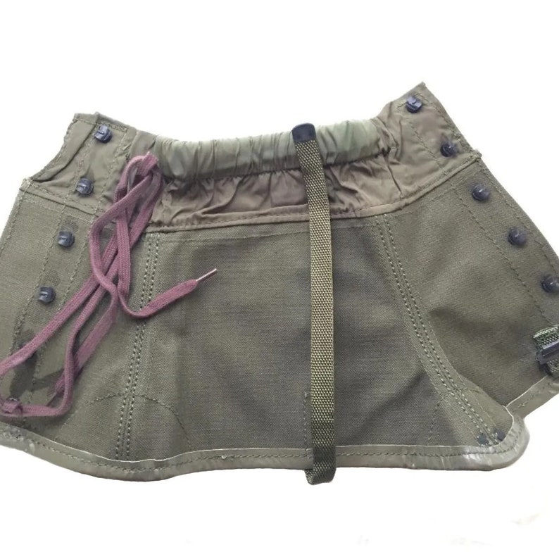 Men's NEW ORIGINAL Italian Army Canvas Gaiters Olive