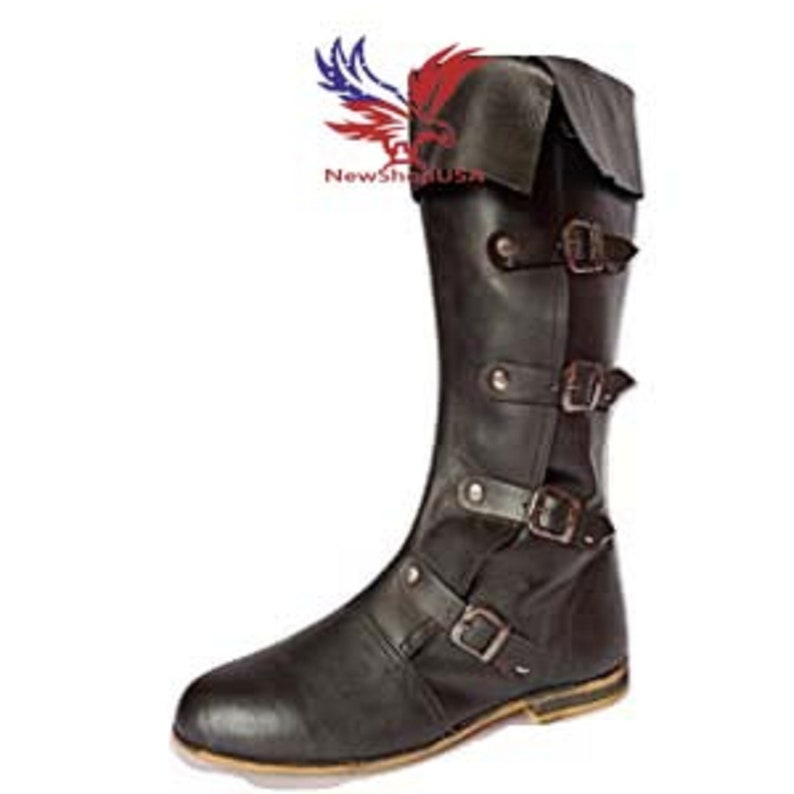 Women's Medieval Leather Boots RENAISSANCE Viking Pirate Boots Mans