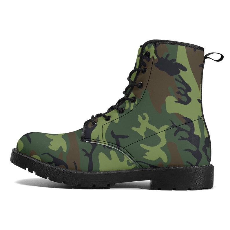 Men's Camo Combat Boots Camo Waterproof Boots