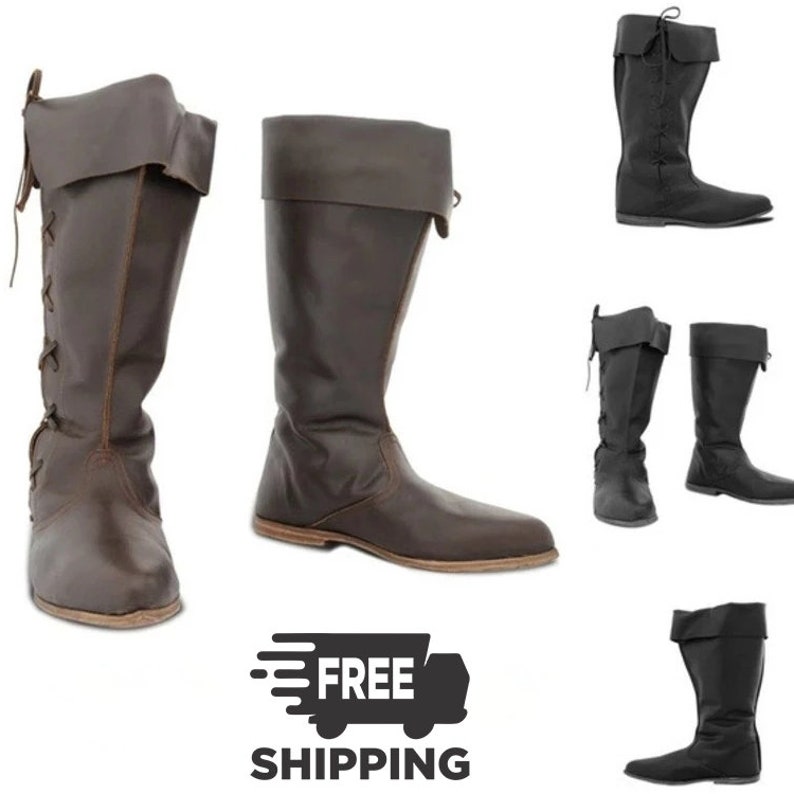 Women's Renaissance Medieval Viking Boots Unique Gothic Cosplay