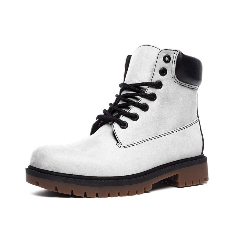 Men's Winter White Casual Leather Lightweight Boots TB