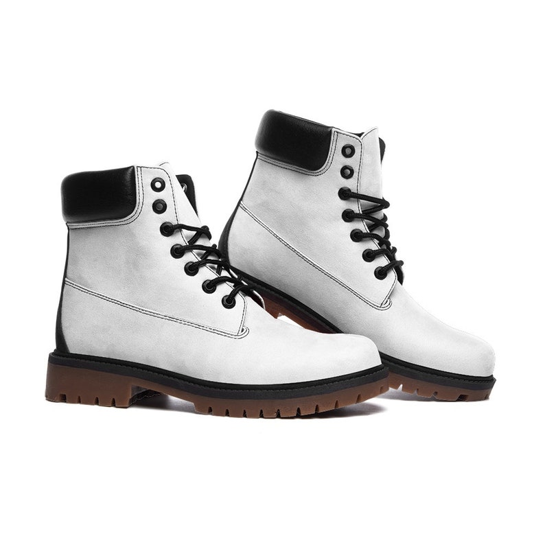 Men's Winter White Casual Leather Lightweight Boots TB