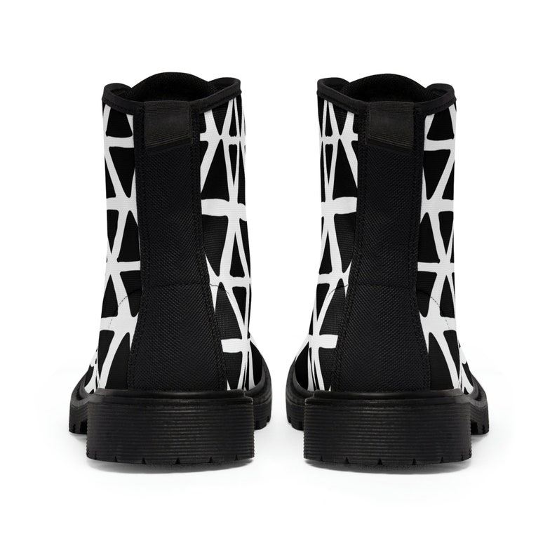 Women's Triangular Canvas Boots