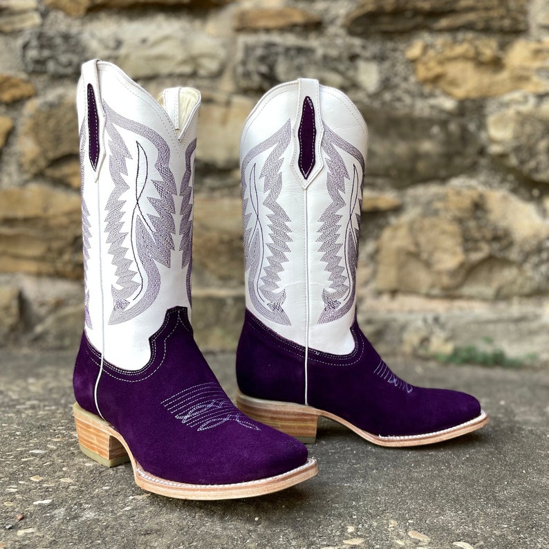 Men's Rider Boots Rough Purple