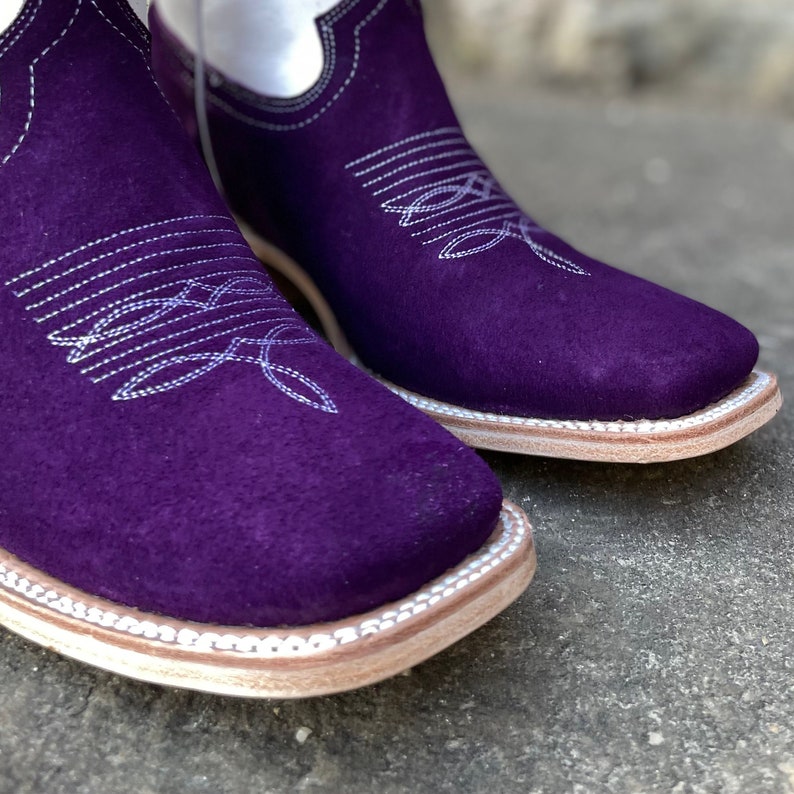 Men's Rider Boots Rough Purple