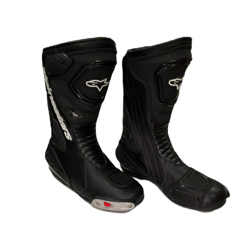 Men's New GP Pro Motorcycle Racing Boots Motorbike Shoes Leather CE