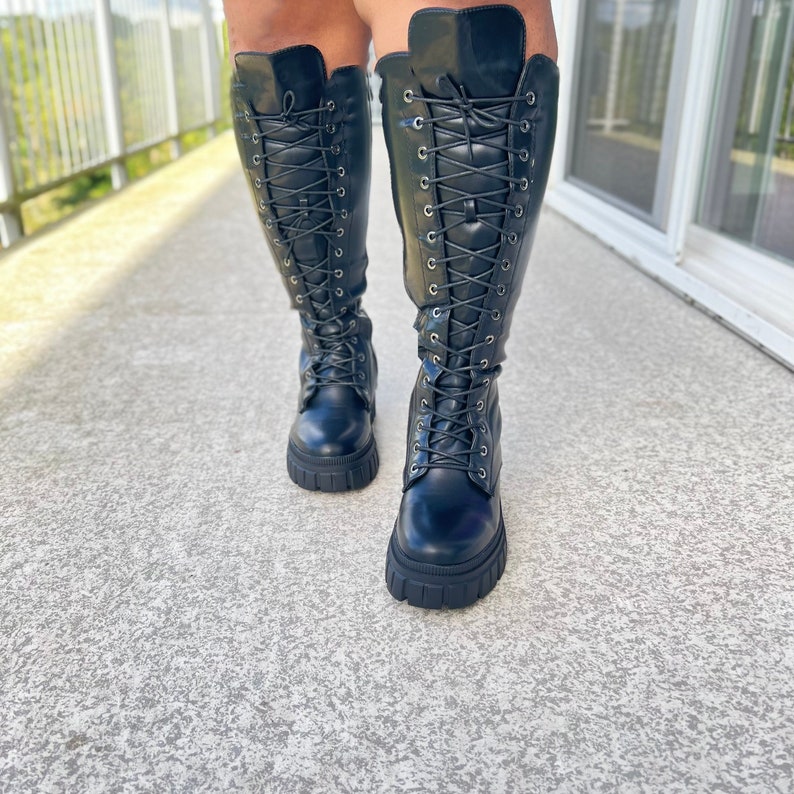 Women's Combat Boots black