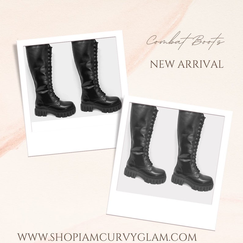 Women's Combat Boots black