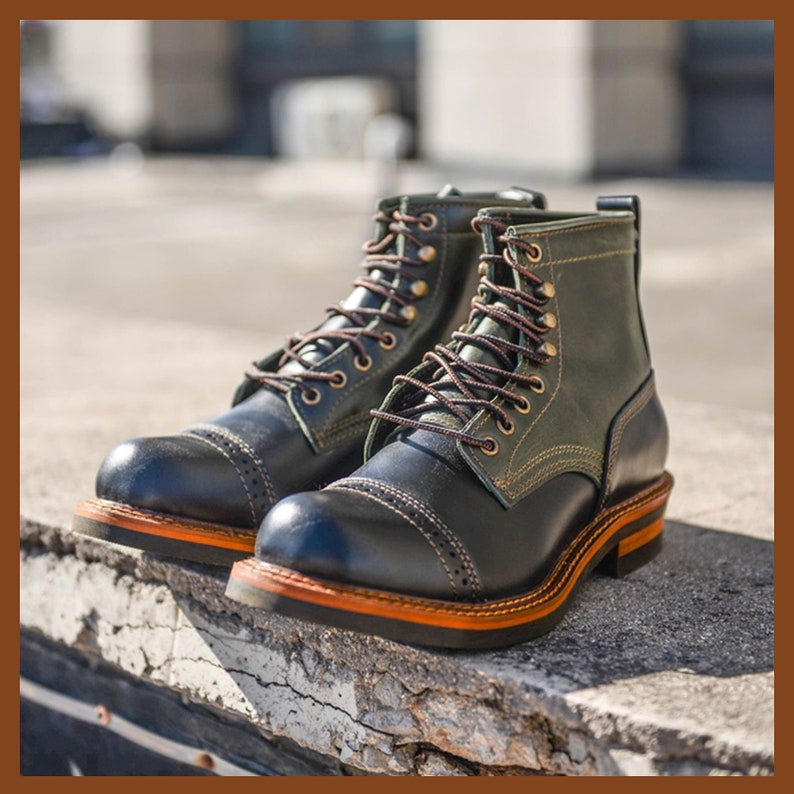 Men's Boots Mid-top Wear-resistant Short Face Tooling Boots