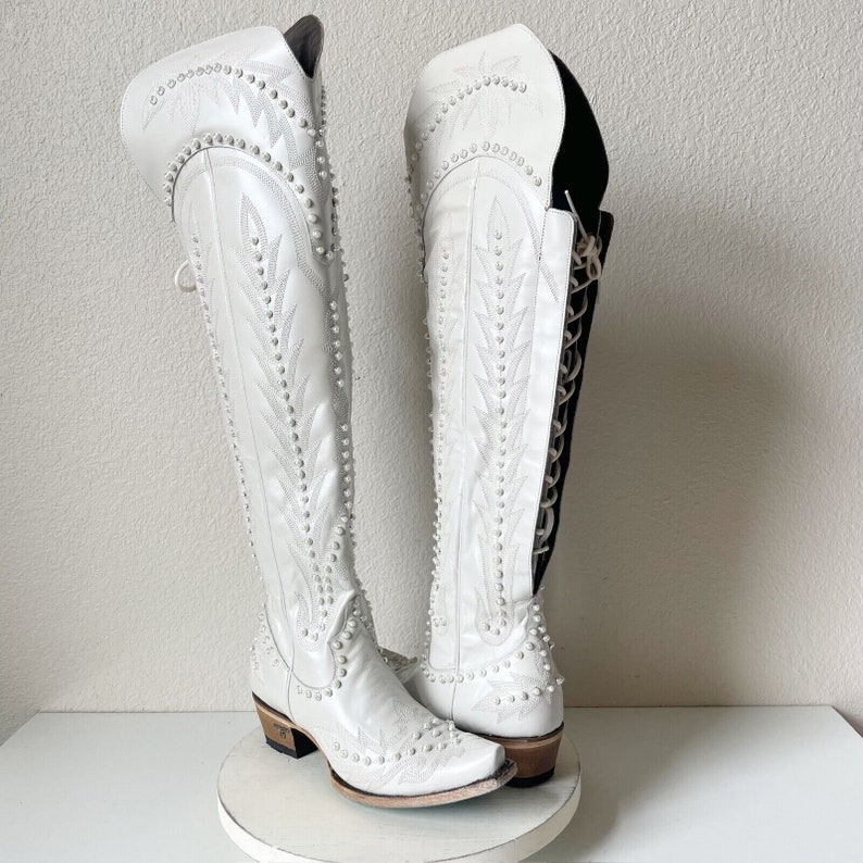 Women's Lane LEXINGTON Western Bridal Boots Over the Knee