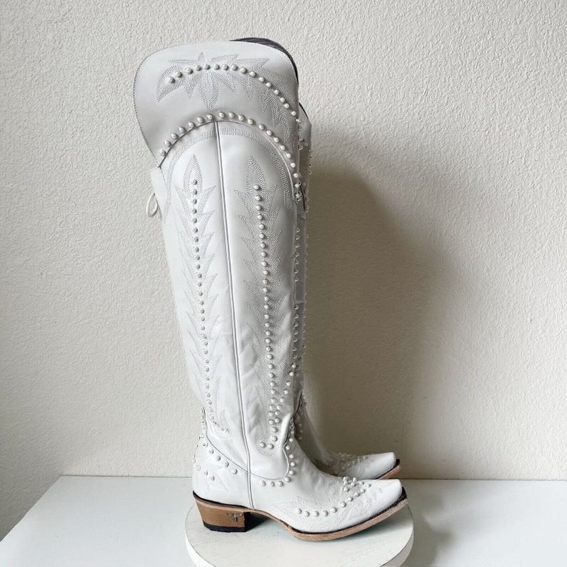 Women's Lane LEXINGTON Western Bridal Boots Over the Knee