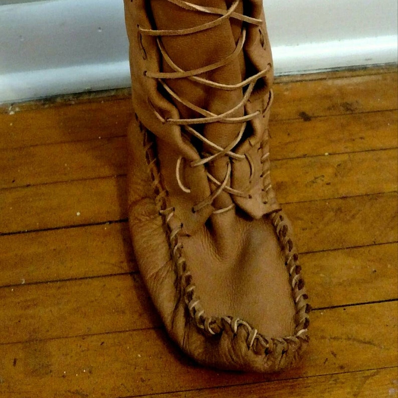 Women's Leather Moccasin Boots