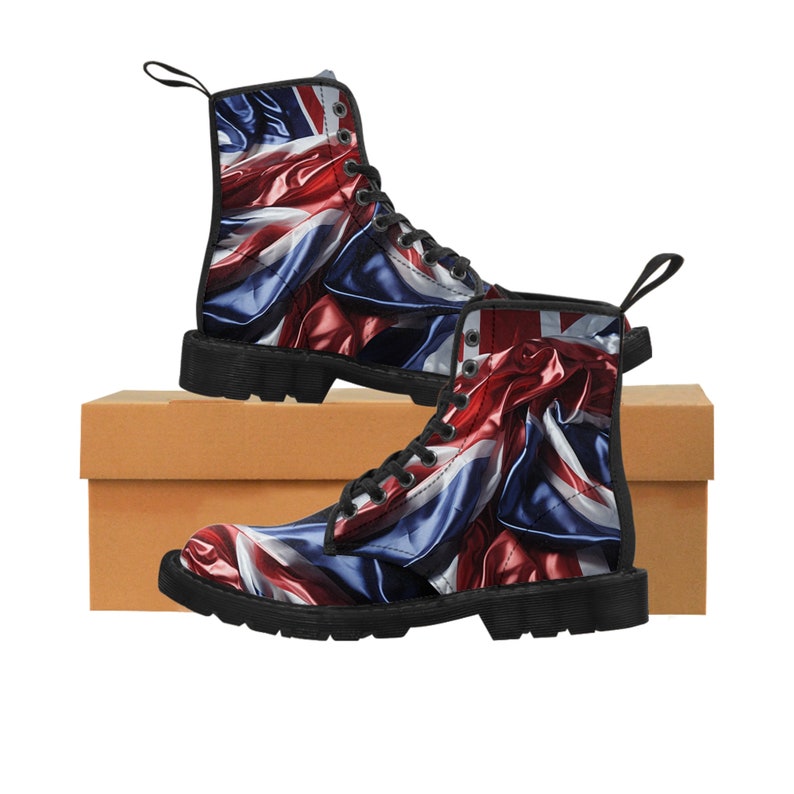 Women's Union Jack Canvas Boots