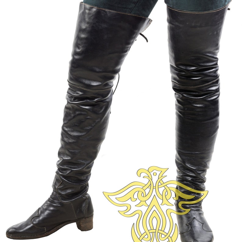 Men's High Boots Pirate Boots Boots Musketeers Cosplay LARP