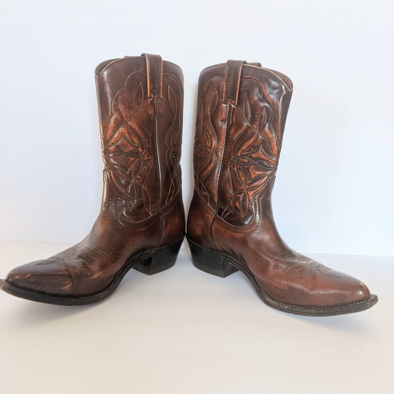 Men's Rainbow Stitch Cowboy Boots