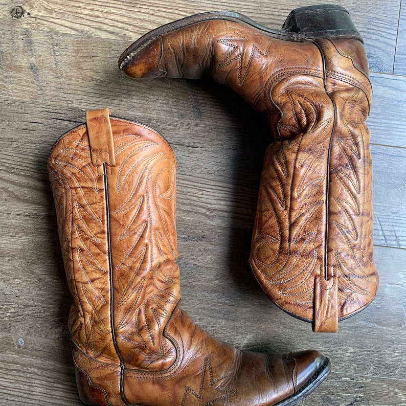 Men's 1980s Vintage Texas Imperial Cowboy Boots