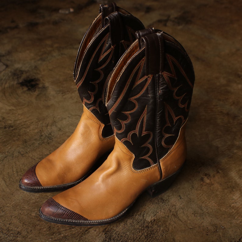Men's 1/2 Vintage Cowboy Boots / Short Western