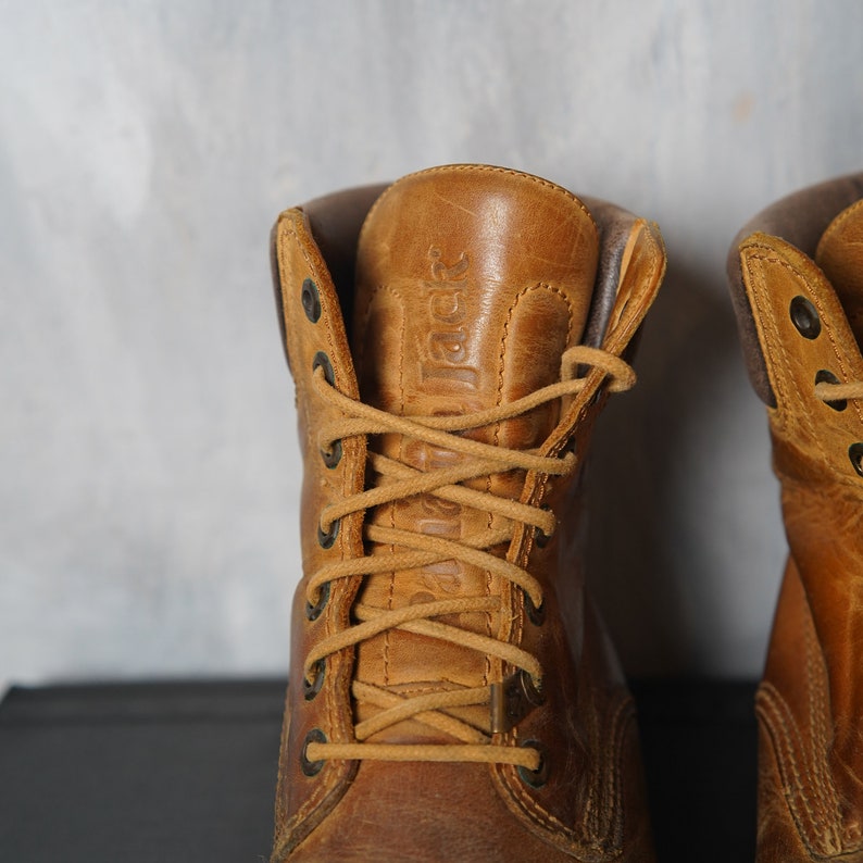 Men's Brown Genuine Leather Panama Jack Boots Size 44 / Vintage