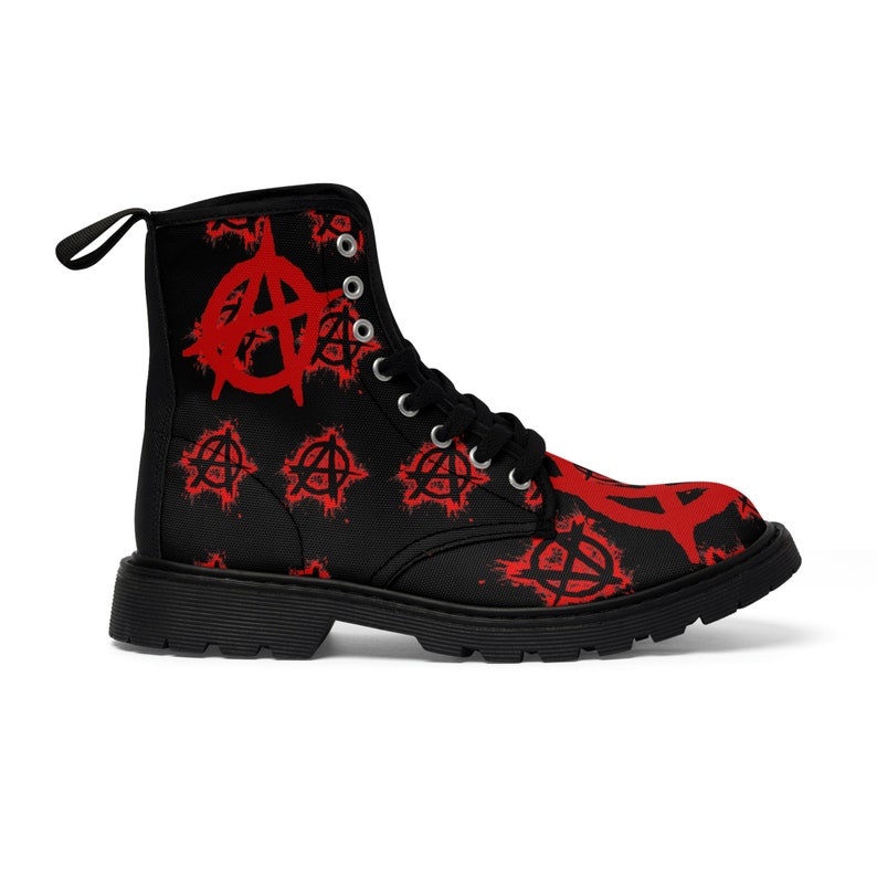 Women's Anarchy Metal Gothic Canvas Boots