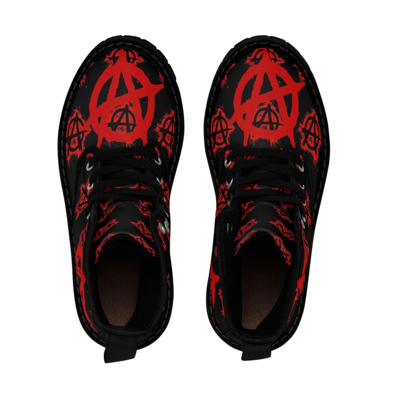 Women's Anarchy Metal Gothic Canvas Boots