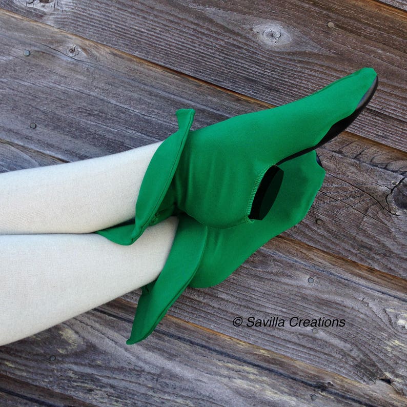 Women's Elf-style Booties. Shoe Covers Made in USA