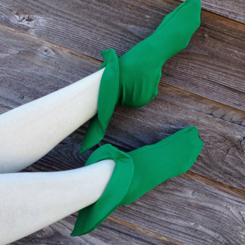 Women's Elf-style Booties. Shoe Covers Made in USA