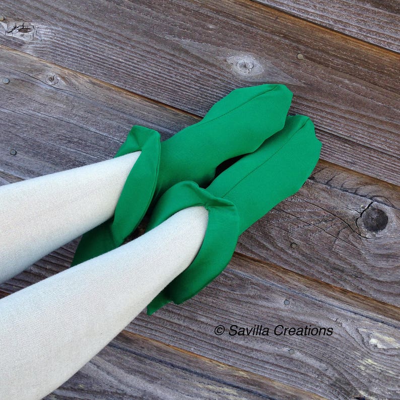 Women's Elf-style Booties. Shoe Covers Made in USA