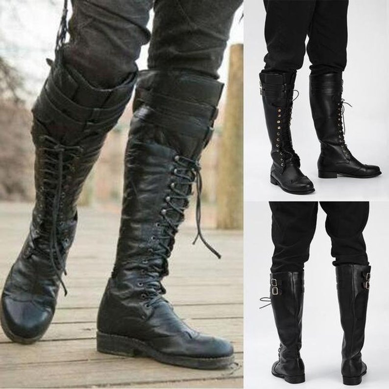 Men's Medieval Viking Knights Boots Medieval Boots Viking Boots